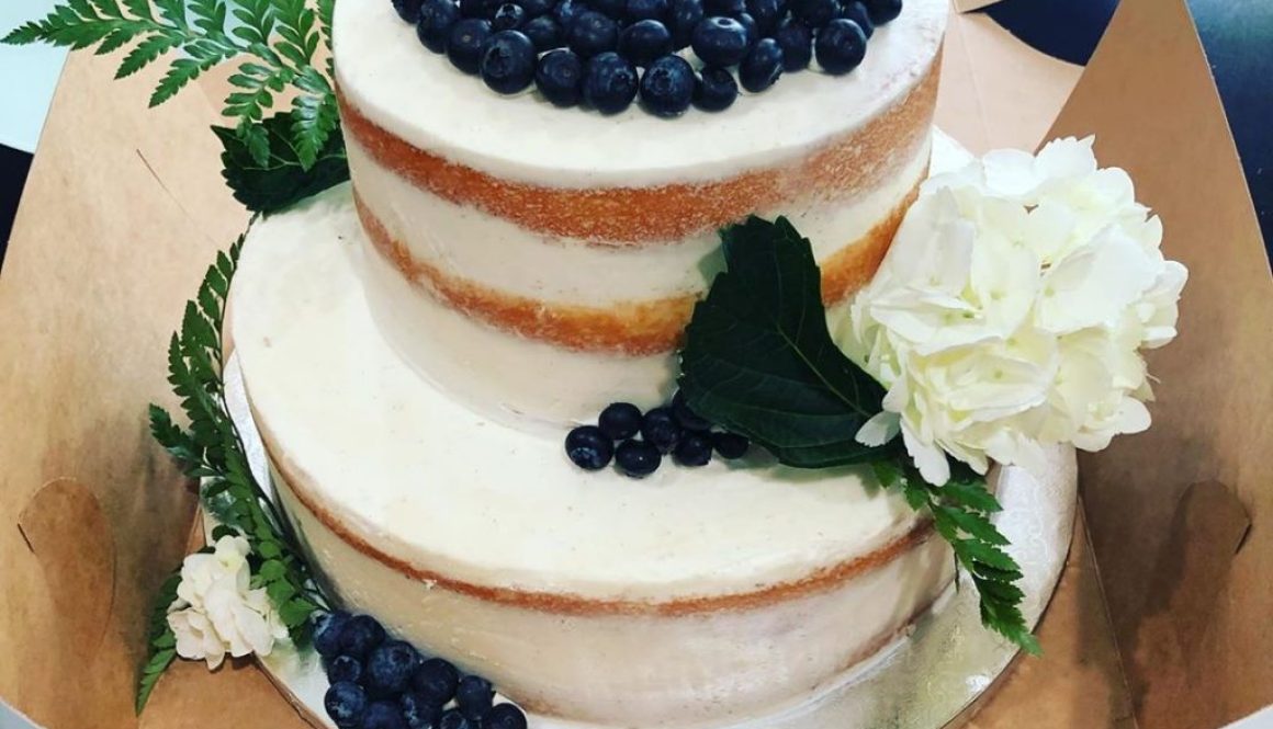 semi-naked white velvet cake