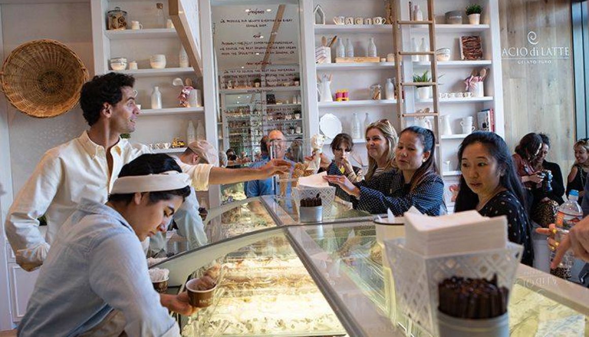Bacio di Latte gelato place